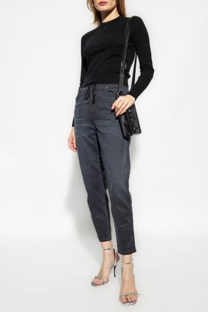 Diesel M-AREESAX Wool Sweater, Womens, Black