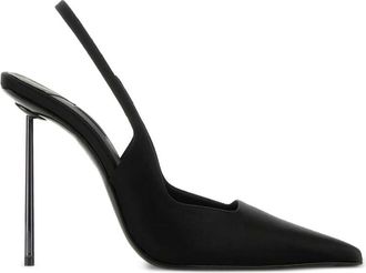 Le Silla Black Slingback Pumps