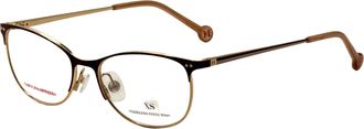 Carolina Herrera Womens 51mm Gold Burgundy Eyeglasses HER0168-NOA-51