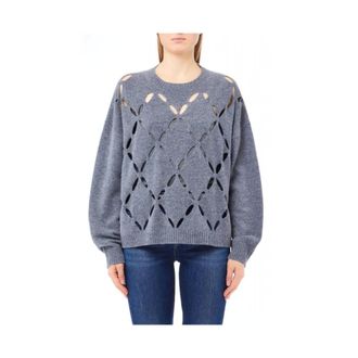 Liu Jo Dames, Truien, Grijs, Maat: M Wol