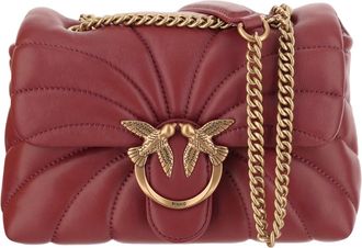 Pinko Mini Love Puff Butterfly Bag With Quilted Nappa Leather
