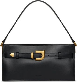 Nanushka Borsa a spalla Harmonica mini con fibbia - Nero