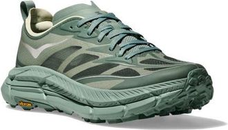 Hoka One One Mafate Speed 4 Lite Sneaker in Rosemary /Pale Melon at Nordstrom, Size 10.5 Womens