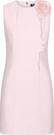 Rotate Rotate Birger Christensen, Kleedjes, Dames, Roze, XS, Polyester, Crepe Mini Flower Jurk