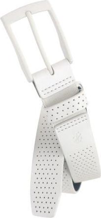 Izod Comfort Stretch Perforated Leather Golf Belt in White at Nordstrom, Size X-Large