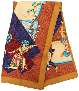 Herm&egrave;s Pre-owned Hermes Les Ballets Russes Silk Scarf 90 Ladies 3184Q29ALOHZT4EQ