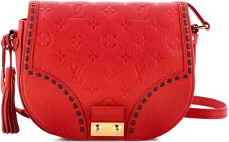 Louis Vuitton Twice Handbag leren crossbodytas met monogramprint - Rood