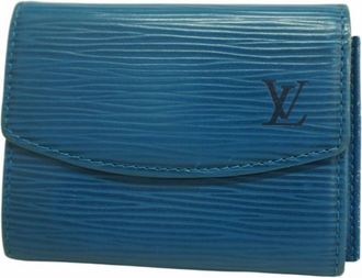 Louis Vuitton Toledo Blue Coin Purse/Coin Case (Pre-Owned)