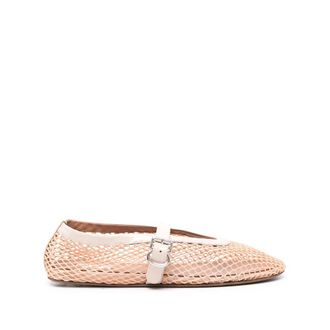 Alaia Ballet Flats In Fishnet