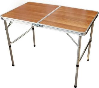 Trade Shop Trade Shop - Tavolo Pieghevole Richiudibile Tavolino Da Esterno 96 X 60 Cm Campeggio Barbecue