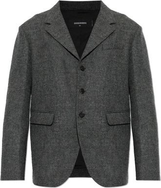 Dsquared2 Wol Blazer - Heren - Blazers - Grijs - M - Wol - Jassen