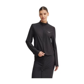 Sportalm Maglione con zip a coste - - Sweatshirts & Hoodies - Donna - Nero - XS
