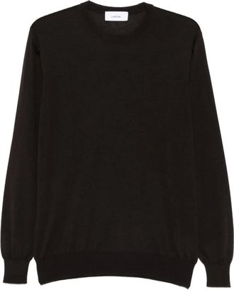 Lardini Maglione a girocollo a maniche lunghe - Marrone