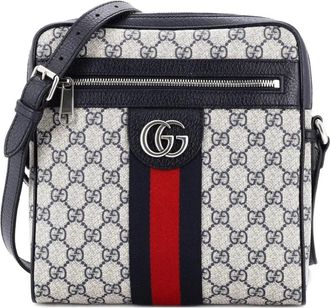 Gucci Ophidia Messenger Bag GG Coated Canvas Small crossbody bag - Blauw