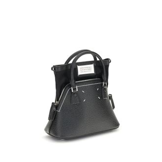 Maison Margiela Womens Black Calf Leather Bos Taurus Shoulder Bag