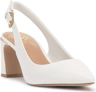 Vince Camuto Hamden Pointed Toe Slingback Pump in Bianco at Nordstrom, Size 7.5