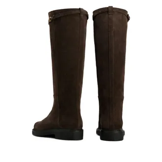Tod's Calf Suede Boots - Brown