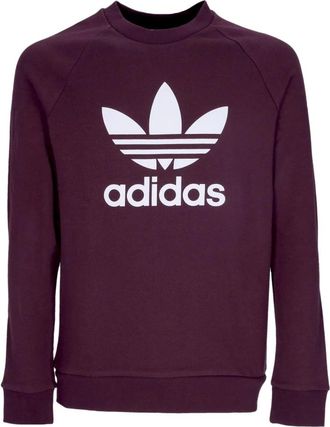 adidas Lichtgewicht Crewneck Sweatshirt - Heren - Sportshirts - Bruin - L - Katoen - Fitness