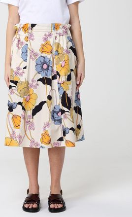 Marni Gonna midi Marni in cotone con stampa floreale