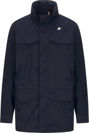 K-Way Manuel Short Field Jacket - Heren - Zomerjassen - Blauw - 2XL - Katoen - Jassen