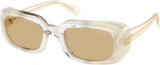 Miu Miu MU B13S Zonnebril - Dames - Zonnebrillen - Grijs - 52 MM - Accessoires