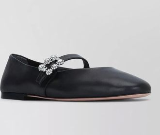 Roger Vivier ballerina shoes mini flowers strap round toe