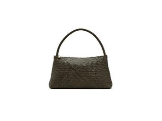 Madewell LG Woven Zip Shoulder Shoulder Womens Handbags Faded Olive, Leather