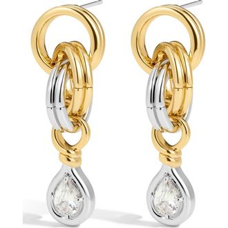 Luv AJ The Georgia Stone Twisted Drop Earrings in Gold at Nordstrom