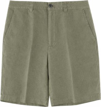 120% Lino Tailored Linen Mid-Length Shorts