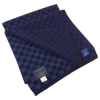 Louis Vuitton Pre-owned Scarves, female, Blue, Size: ONE SIZE Pre-owned Stole
