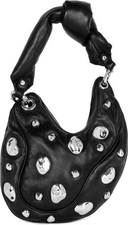 Published By Borsa a spalla con dettaglio cromato - Nero