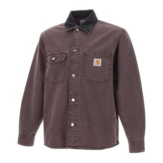 Carhartt Work in Progress Carhartt Wip, Denim Shirts, male, Purple, Size: L Mitch Shirt Jacket