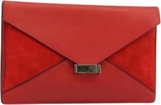 Celine Pre-owned Vintage Clutch Bag - Dames - Vintage Clutch - Rood - ONE Size - Leer - Vintage