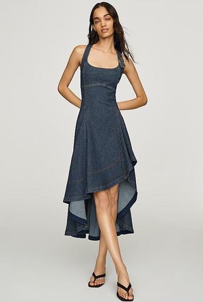 Pilcro Denim High-Low Midi Dress