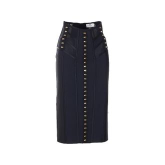 Elisabetta Franchi Hook-appliqu&eacute; Midi Skirt