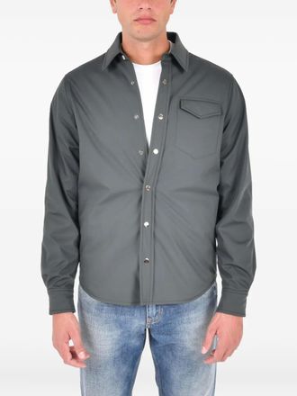 Drumohr Giacca-camicia con tasche - Grigio