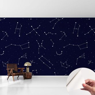 Tulup Fotomurale Adesivo - Parete Decorativa - Decorazione Casa - Stile Moderno Parete - Cielo Stellato 416x254 Cm
