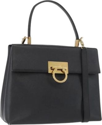 Ferragamo Pre-owned Handbags, female, Black, Size: ONE SIZE Pre-owned Hand Bag