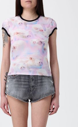 Diesel T-shirt in poliestere stampato Diesel