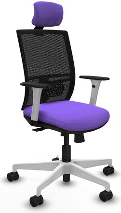 Piqueras y Crespo Silla De Oficina Piqueras Y Crespo Yunquera Blanco Espuma Alta Densidad