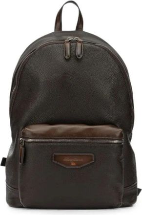 Santoni Backpacks - Heren - Rugzakken - Bruin - ONE Size - Tassen