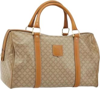 Celine Pre-owned Vintage Handtas - Dames - Vintage Weekendtas - Beige - ONE Size - Leer - Vintage