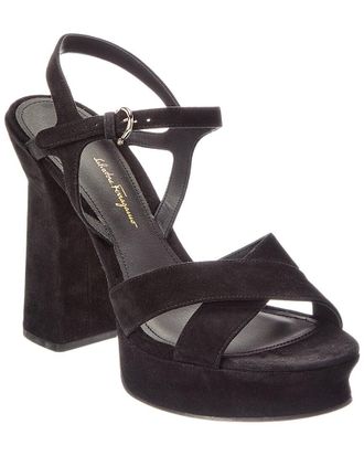 Ferragamo Ferragamo Sonya Suede Sandal