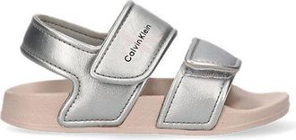 Calvin Klein Sandalias con velcro para ni&ntilde;os peque&ntilde;os