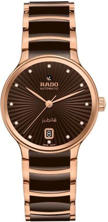 Rado Centrix Automatic Bracelet Watch, 33mm in Brown at Nordstrom