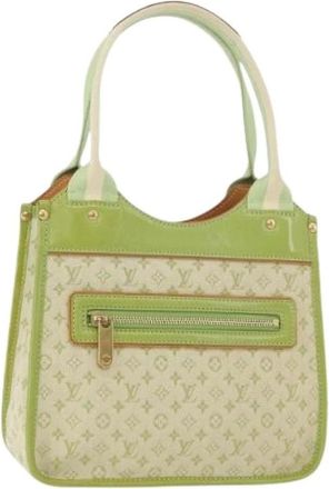 Louis Vuitton Pre-owned Handbags, female, Green, Size: ONE SIZE Pre-owned Monogram Mini Canvas Tote Bag