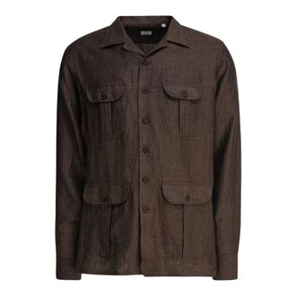Borriello Hombre, Camisas, Marr&oacute;n, Talla: M