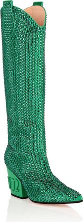 Philipp Plein Boots Mid Heels High Women in Green at Nordstrom, Size 41