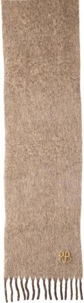 Ruslan Baginskiy Wool and Alpaca Blend Scarf - Beige
