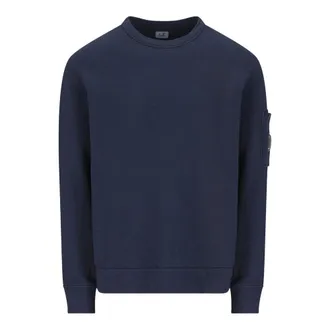 C.P. Company Sweatshirts, male, Blue, Size: XL Crewneck Sweatshirt